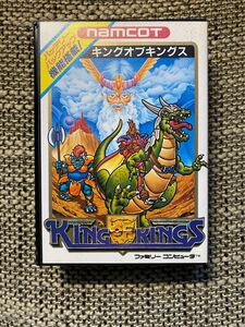 ファミコンソフト　キングオブキングス　 namcot ナムコ レトロゲーム ファミコン FC ソフト　箱　説明書　動作未確認　king of kings