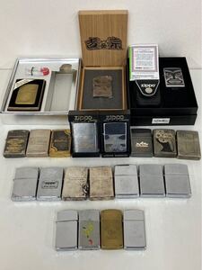 【A406-h】 ZIPPO 22点　まとめ ジッポ ライター 喫煙具 オイルライター Zippo 喫煙グッズ　動作未確認