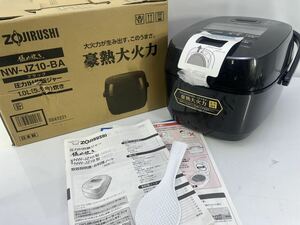 ZOJIRUSHI 象印 極め炊き 圧力IH炊飯ジャー 　5合炊き 　NW-JZ10-BA ブラック　2024年製　パッケージ破損品