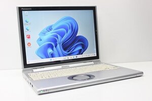 1円スタート ノートパソコン 2in1PC Windows11 Panasonic レッツノート CF-XZ6 第7世代 Core i5 SSD256GB メモリ8GB WPS office搭載