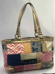 ★☆COACH F17098 パッチワークレザートート☆★