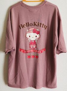 半袖Tシャツ Tシャツ キティちゃん ハローキティ 昭和レトロ 可愛い Mサイズ レトロ柄 後ろ可愛い 前側刺繍