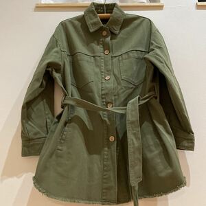 ZARA ミリタリージャケットモスグリーン