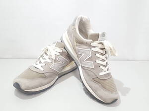 New Balance ニューバランス M996 スニーカー/24.5cm/グレー/シューズ/靴/スエード本革レザー/Made in USA/ロングセラーモデル/LNU9-8