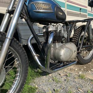 トライアンフ 　TTパイプ　TTマフラー　エキゾースト　カスタム　英車　ビンテージ　T120 / TR6　ユニット　(70_5959_61)