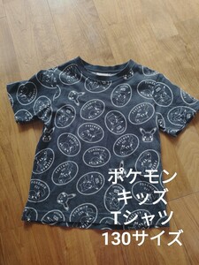 GU キッズ ポケモン 半袖 Tシャツ ブラック 130