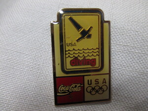 即決★USA　アメリカ　バルセロナオリンピック　バルセロナ五輪/ダイビング　コカ・コーラ　ピンバッジ PINS ピンズ