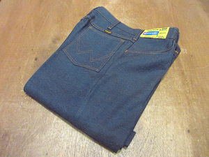 ビンテージ70’s80’s●DEADSTOCK Wrangler WRANCHERデニム風ブーツカットスラックス表記W33 L34●231128j8-m-pnt-slc-w31ラングラー