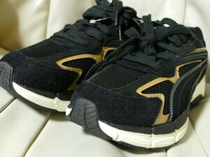 NPM51★新品★PUMA★プーマ★PUMA TEVERIS NITRO METALLIC ローカット シューズ★25.0/BK