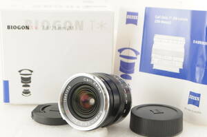 ★新品級★ Carl Zeiss カールツァイス Biogon 28mm F2.1 ZM ライカ 元箱 付属品付★清潔感溢れる綺麗な外観! カビ・クモリなし! 完動品!