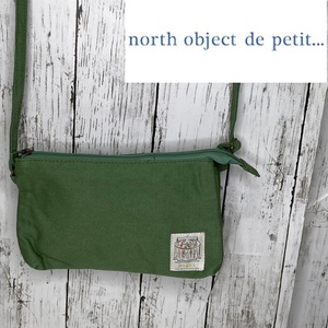 ノースオブジェクト　プチ...★north object de petit…★飾りネーム付きダブルポシェット　11-35