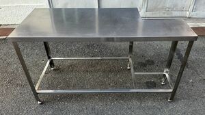 特注品 業務用 コンロ台 作業台 調理台 1430×600×815 キッチン 用品 店舗 居酒屋 タニコー 焼き台 厨房 飲食店 ガス台 厨房機器 大阪発