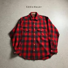 80s~90s Eddie Bauer 黒タグ バッファロー チェック シャツ