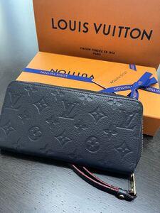 ルイヴィトン 長財布 LOUIS VUITTON アンプラント ジッピー・ウォレット マリーヌルージュ 長財布 M62121美品プレゼントクリスマス箱付き