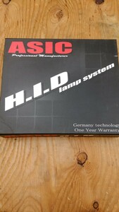 ジャンク品　ASIC HIDキット　35W.6000ケルビン.H3　バーナー片側欠