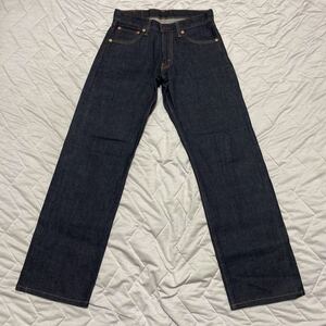 A7C【着少】LEVIS リーバイス 00503-0228 紺 ネイビー STRAIGHT ストレート28 デニム ジーンズ ジーパン パンツ 格安