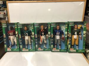 STARTING LINEUP 1998EDITION NFL クォーターバック フィギュア ５種セット（RICE MARINO ELWAY BLEDSOE FAVRE） 未開封新品