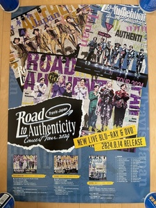 Travis Japan　トラビス・ジャパン　Travis Japan Concert Tour 2024 Road to Authenticity　B2サイズ告知ポスター　非売品　トラジャ