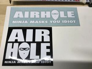 AIRHOLE ステッカー カッティングステッカー 二枚組　即決送料込み　エアホール