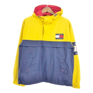 TOMMY JEANS トミージーンズ ナイロン アノラックパーカージャケット (メンズ M) 中古 古着 S3083