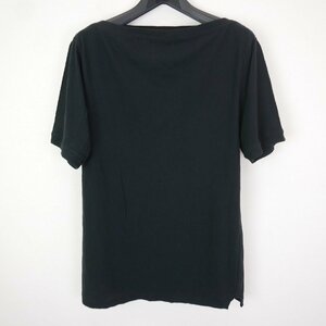 19SS FUMIKA UCHIDA フミカ ウチダ COTTON STRAIGHT NECK OVER SHOULDER TEE レディース ボートネック カットソー Tシャツ BLACK M