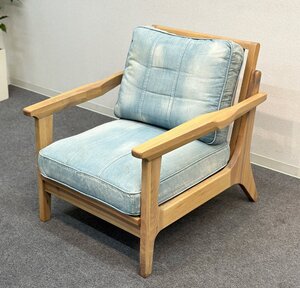 ■WTW/ダブルティ■TISMO SOFA DENIM/ティズモソファ デニム 1Pソファ　シングル　サーフスタイル★埼玉発送★