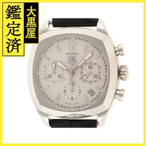 TAG HEUER タグホイヤー モンツァ CR2114-0 SS レザーベルト オートマチック 【460】2148103705861