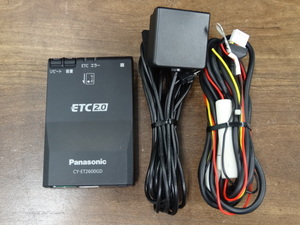 ETN0010【普通車登録】★ Panasonic CY-ET2600GD ★ GPS付き発話型 ETC2.0車載器 新スプリアス規格対象機種 キューブ外し【送料￥520】