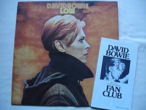 【英原盤!!】【激レア・初回マト両面1!!】【極美品!!】【FAN CLUBシート・インサート付き・完品!!】DAVID BOWIE / LOW　UK オリジナル盤