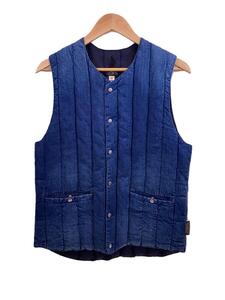 Rocky Mountain Featherbed◆ダウンベスト/36/コットン/NVY/無地/450-512-33/DENIM CREW VEST