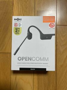 Shokz OpenComm Black 骨伝導ヘッドセット