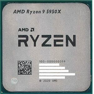 【中古】AMD Ryzen 9 5950X 100-000000059 3.4GHz SocketAM4 [管理:1050020949]