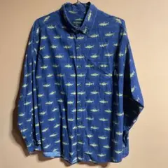 WOOLRICH 魚柄 デニムシャツ 長袖