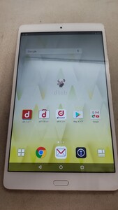 HK1409 docomo dtab Compact d-01J HUAWEI ファーウェイ android タブレット 簡易動作確認＆簡易清掃＆初期化OK 判定○ 送料無料 現状品