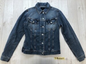 SISLEY シスレー レディース デニムジャケット イタリア製 ネイビー