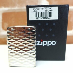 5239　未使用 ジッポー ZIPPO ダイヤモンドシェイプ DX シルバー Silver 4面仕上げ ARMOR アーマー 鎧 USA