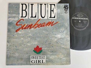 ブルー・サンビーム BLUE SUNBEAM / Sweetest Girl(Fresh Orange-MixRadioInst) 日本盤12inch K13P701 88年EUROBEATFLEA ITALYHi-NRG