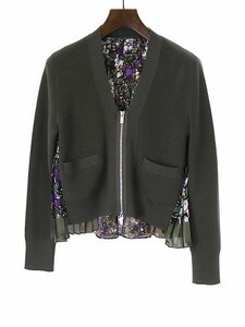 sacai サカイ 23SS Floral Print Knit Cardigan フローラルプリントニットカーディガン ミックス 1 ITOTY290M0KZ