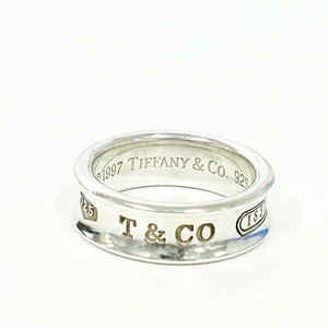 【1円スタート】TIFFANY & Co. ティファニー シルバー 1837 ナロー 7.6g 925刻印 指輪 リング 274684