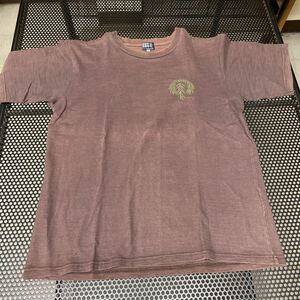 タケオキクチTAKEOKIKUCHI半袖プリントTシャツ コゲ茶色 ３サイズ 色あせあり