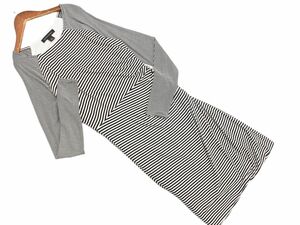 BANANA REPUBLIC バナナリパブリック ボーダー ワンピース sizeXS/白ｘ黒 ■◇ ☆ egb6 レディース