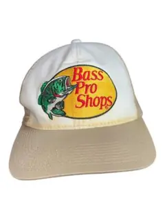 Bass Pro Shops メッシュキャップ ホワイト/ベージュ