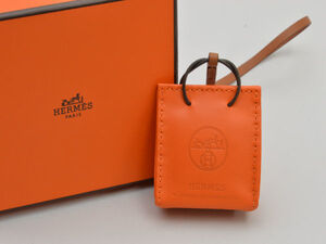 エルメス HERMES サック オランジュ バッグチャーム アニョーミロ 079065CA FEU+GOLD レディース su_p e_u F-YA499