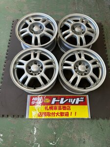 札幌東苗穂店 中古 ホイール 単品 社外 エンケイ EJS 4本セット 15インチ6.5J 10穴マルチ 100/114.3 +35