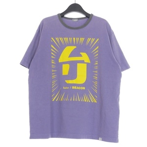 カラー kolor Front Printed TEEプリント 半袖Tシャツ カットソー ムリ 2 パープル 紫 23SBM-T07234 メンズ