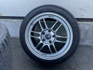 ENKEI RACING RPF1 17インチ 114.3 5穴 8j ＋45 センターキャップ付き 1本 アルミホイール 軽量