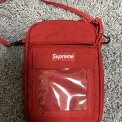 Supreme 赤 ショルダーバッグ スマホ用