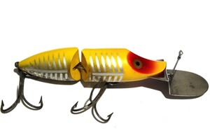 ■s4016 HEDDON RIVER RUNT ヘドン リバーラント シンカー ジョインテッド オールド 希少 ゴーディーパー xry■