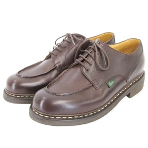 美品 Paraboot パラブーツ UK8.5 Uチップ CHAMBORD 710707 シャンボード リスレザー 外羽根 カフェ 牛革 MARRON-LIS CAFE 35003219