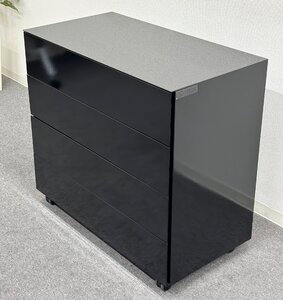 ■Cassina ixc/カッシーナイクスシー■LOTUS 4drawer/ロータス 4段ドロアーキャビネット　グロッシーブラック　黒★埼玉発送★